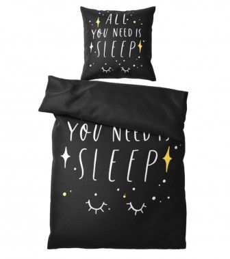 Bettwäsche All you need is sleep 135 x 200 cm