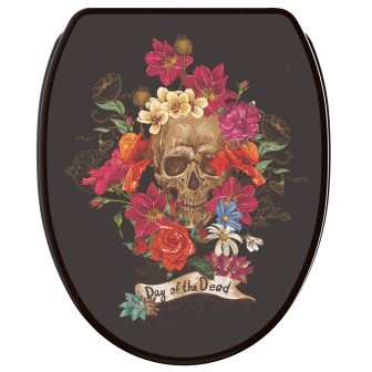 WC-Sitz mit Absenkautomatik und Schnellverschluss Day of the Dead - Premium Toilettendeckel direkt vom Hersteller