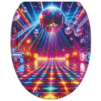 WC-Sitz mit Absenkautomatik und Schnellverschluss Disco - Premium Toilettendeckel direkt vom Hersteller