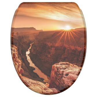 WC-Sitz mit Absenkautomatik und Schnellverschluss Grand Canyon - Premium Toilettendeckel direkt vom Hersteller