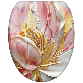 WC-Sitz mit Absenkautomatik und Schnellverschluss Magnolia - Premium Toilettendeckel direkt vom Hersteller