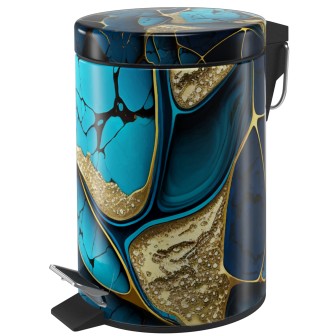 Kosmetikeimer Marmor Cobalt 3 Liter