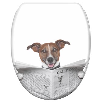 WC-Sitz mit Absenkautomatik und Schnellverschluss Newspaper - Premium Toilettendeckel direkt vom Hersteller