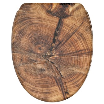 WC-Sitz mit Absenkautomatik und Schnellverschluss Old Tree - Premium Toilettendeckel direkt vom Hersteller