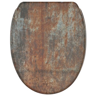 WC-Sitz mit Absenkautomatik und Schnellverschluss Rusty - Premium Toilettendeckel direkt vom Hersteller