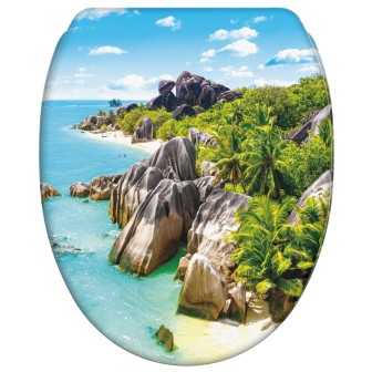 WC-Sitz mit Absenkautomatik und Schnellverschluss Seychellen - Premium Toilettendeckel direkt vom Hersteller