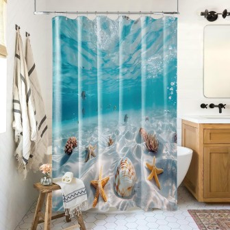 Duschvorhang Waterworld 180 x 200 cm