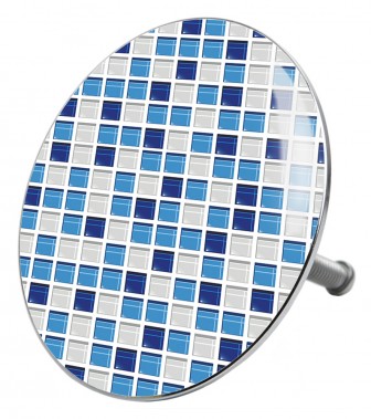 Badewannenstöpsel Mosaik Blau