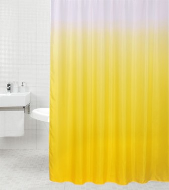 Duschvorhang Magic Gelb 180 x 180 cm