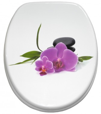 WC-Sitz mit Absenkautomatik Orchidee