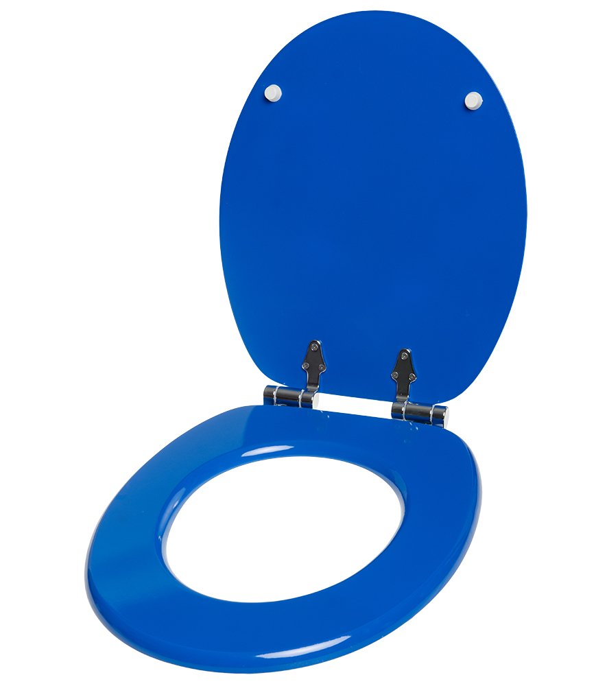 Blau Planks Toilettendeckel Toilettensitz Klodeckel Deckel Absenkautomatik WC DE 