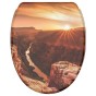 WC-Sitz mit Absenkautomatik und Schnellverschluss Grand Canyon - Premium Toilettendeckel direkt vom Hersteller