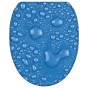 Soft Close Toilet Seat Water Pearls Blue