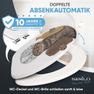 WC-Sitz mit Absenkautomatik Shower Cat - Premium Toilettendeckel direkt vom Hersteller