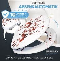 WC-Sitz mit Absenkautomatik Blood Hands - Premium Toilettendeckel direkt vom Hersteller