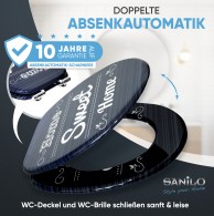 WC-Sitz mit Absenkautomatik Home Sweet Home - Premium Toilettendeckel direkt vom Hersteller