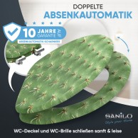 WC-Sitz mit Absenkautomatik Kaktus - Premium Toilettendeckel direkt vom Hersteller