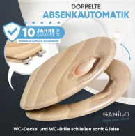 WC-Sitz mit Absenkautomatik Clam - Premium Toilettendeckel direkt vom Hersteller