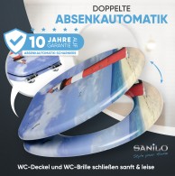 WC-Sitz mit Absenkautomatik Leuchtturm - Premium Toilettendeckel direkt vom Hersteller