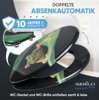 WC-Sitz mit Absenkautomatik Frosch Grün - Premium Toilettendeckel direkt vom Hersteller