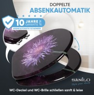 WC-Sitz mit Absenkautomatik Purple Dust - Premium Toilettendeckel direkt vom Hersteller