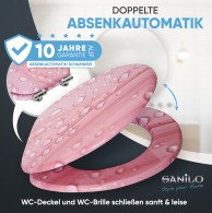 WC-Sitz mit Absenkautomatik Pink Flower - Premium Toilettendeckel direkt vom Hersteller