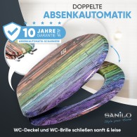 WC-Sitz mit Absenkautomatik Rainbow - Premium Toilettendeckel direkt vom Hersteller