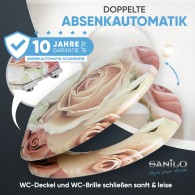 WC-Sitz mit Absenkautomatik Rosa Rose - Premium Toilettendeckel direkt vom Hersteller