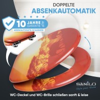 WC-Sitz mit Absenkautomatik Savanne - Premium Toilettendeckel direkt vom Hersteller