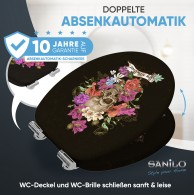 WC-Sitz mit Absenkautomatik Day of the Dead - Premium Toilettendeckel direkt vom Hersteller