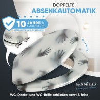 WC-Sitz mit Absenkautomatik Shadow Hands - Premium Toilettendeckel direkt vom Hersteller