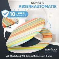 WC-Sitz mit Absenkautomatik Starstripes - Premium Toilettendeckel direkt vom Hersteller