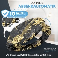 WC-Sitz mit Absenkautomatik Golden Leaves - Premium Toilettendeckel direkt vom Hersteller