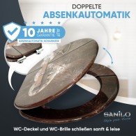 WC-Sitz mit Absenkautomatik Türschloss - Premium Toilettendeckel direkt vom Hersteller