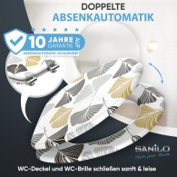 WC-Sitz mit Absenkautomatik Ginkgo - Premium Toilettendeckel direkt vom Hersteller
