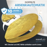 WC-Sitz mit Absenkautomatik Gold - Premium Toilettendeckel direkt vom Hersteller