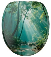 WC-Sitz mit Absenkautomatik Rainforest - Premium Toilettendeckel direkt vom Hersteller