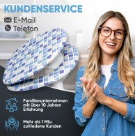 WC-Sitz mit Absenkautomatik Mosaik Blau - Premium Toilettendeckel direkt vom Hersteller