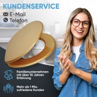 WC-Sitz mit Absenkautomatik Glitzer Gold - Premium Toilettendeckel direkt vom Hersteller