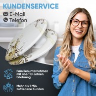 WC-Sitz mit Absenkautomatik Flower - Premium Toilettendeckel direkt vom Hersteller