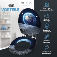 WC-Sitz mit Absenkautomatik Earth - Premium Toilettendeckel direkt vom Hersteller