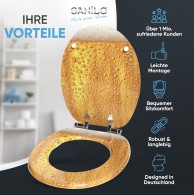 WC-Sitz mit Absenkautomatik Bier - Premium Toilettendeckel direkt vom Hersteller