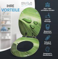 WC-Sitz mit Absenkautomatik Green Leaf - Premium Toilettendeckel direkt vom Hersteller