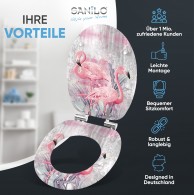WC-Sitz mit Absenkautomatik Flamingo 2 - Premium Toilettendeckel direkt vom Hersteller