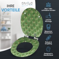 WC-Sitz mit Absenkautomatik Kaktus - Premium Toilettendeckel direkt vom Hersteller