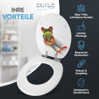 WC-Sitz mit Absenkautomatik Froggy - Premium Toilettendeckel direkt vom Hersteller