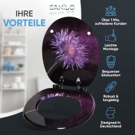 WC-Sitz mit Absenkautomatik Purple Dust - Premium Toilettendeckel direkt vom Hersteller