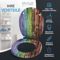 WC-Sitz mit Absenkautomatik Rainbow - Premium Toilettendeckel direkt vom Hersteller