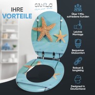 WC-Sitz mit Absenkautomatik Starfish - Premium Toilettendeckel direkt vom Hersteller