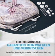 WC-Sitz mit Absenkautomatik Bavaria - Premium Toilettendeckel direkt vom Hersteller